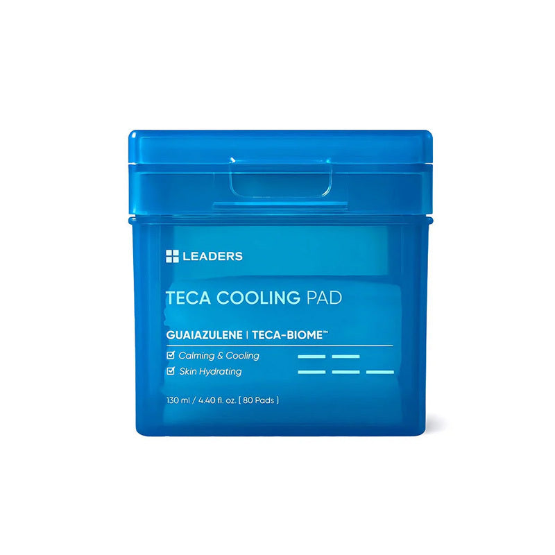 Leaders Teca Cooling Toner Pads for Hydrated Skin 80 Pads