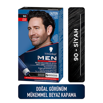 Men Perfect Hair Dye - Quick & Easy Application for Natural Look - Men's Hair Color, Gray Coverage