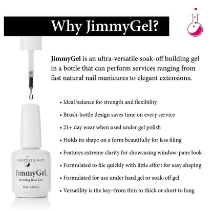 Light Elegance JimmyGel Soak-Off Building Base - Boomer White