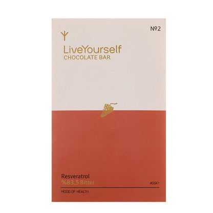 Liveyourself Resveratrol Chocolate Bar with Cocoa 40g