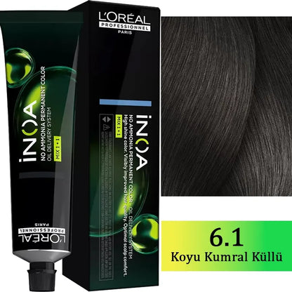 Loreal Professionnel Inoa Ammonia-Free Hair Color 6.1 60g