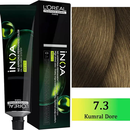 L'Oreal Professionnel Inoa Ammonia-Free Hair Color 7.3 Golden Blonde 60g