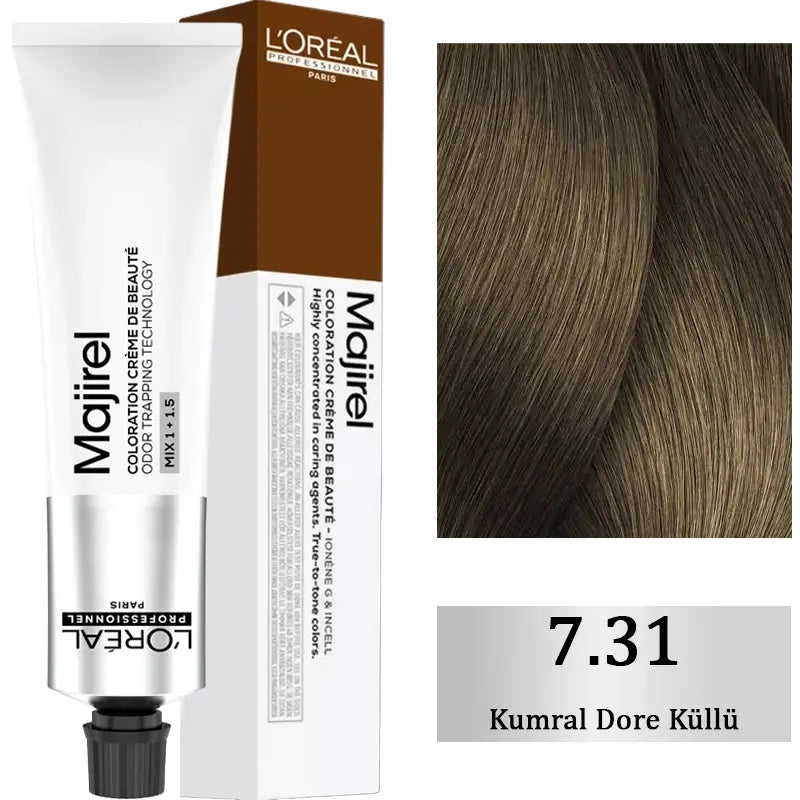 L'Oreal Professionnel Majirel Hair Color 7.31 Golden Ash Blonde 60ml