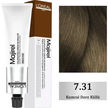 L'Oreal Professionnel Majirel Hair Color 7.31 Golden Ash Blonde 60ml