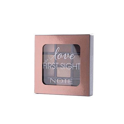 Note Cosmetics Love at First Sight Eyeshadow Palette - 12 Highly Pigmented Colors, Matte, Metallic & Shimmer - Long Lasting & Vitamin E Infused