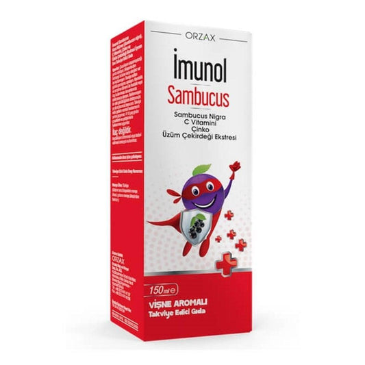 _munol Sambucus 150 ml - Natural Immune Support Supplement with Elderberry Extract, Vitamin C & Zinc