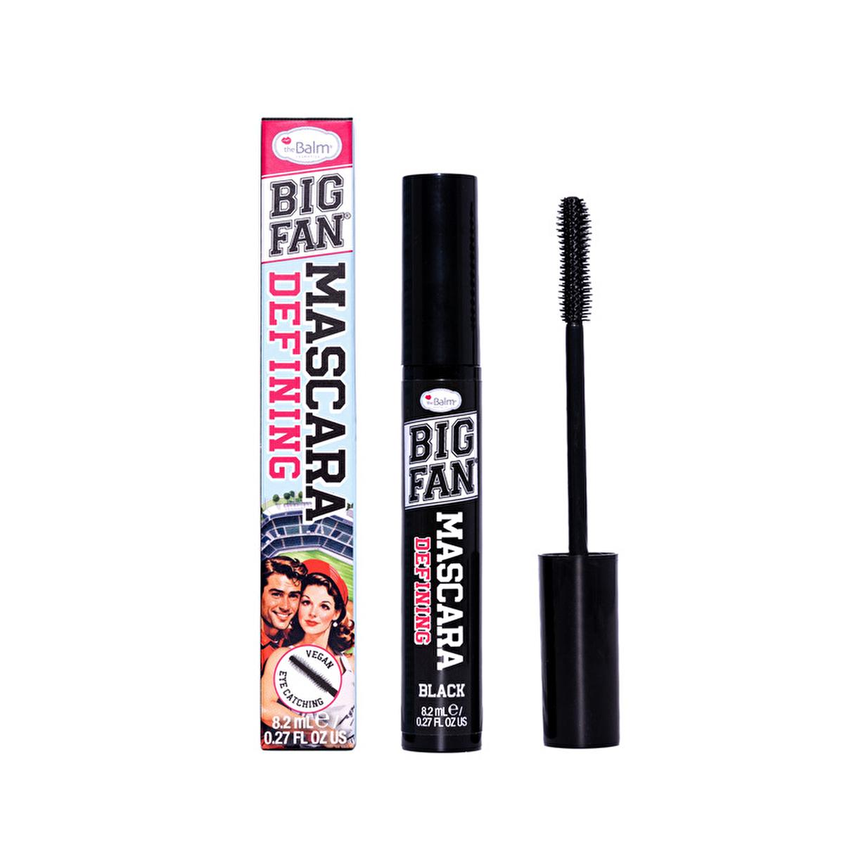theBalm Big Fan Defining Mascara: Xtra-Lush Brush for Volumizing & Long-Lasting Eyelash Enhancement Ð Achieve Dramatic, Thick Lashes All Day.