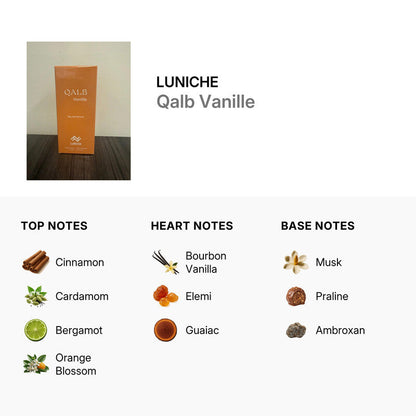Luniche Unisex Qalb Vanille EDP Spray 3.4 oz