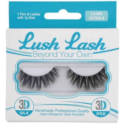 Lush Lash 3D Silk False Eyelashes Catwalk LU-625