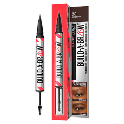 Maybelline New York Build a Brow 2-in-1 Eyebrow Pencil & Gel - Long Lasting, Smudge Proof, Precise Application