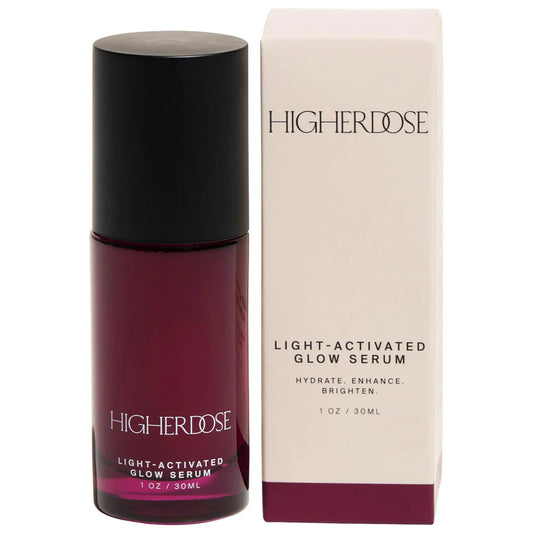 HigherDOSE Glow Serum with Copper Peptides and Vegan Collagen - Anti-Aging, Hydrating Skincare Serum for Fine Lines, Vegan & Gluten-Free