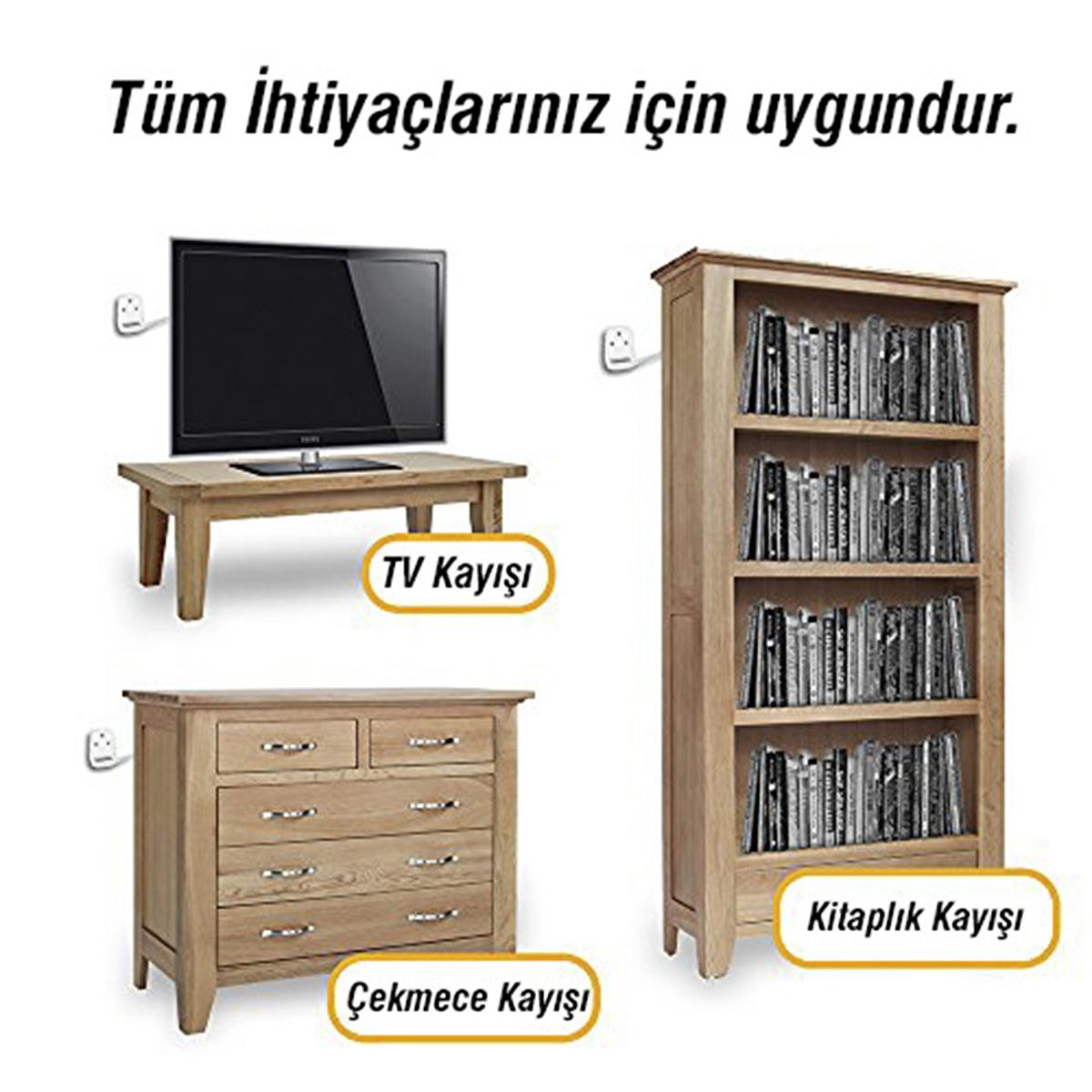 Miny Furniture Safety Anti-Tip Device - Earthquake Safety Device for TV and Furniture Securing