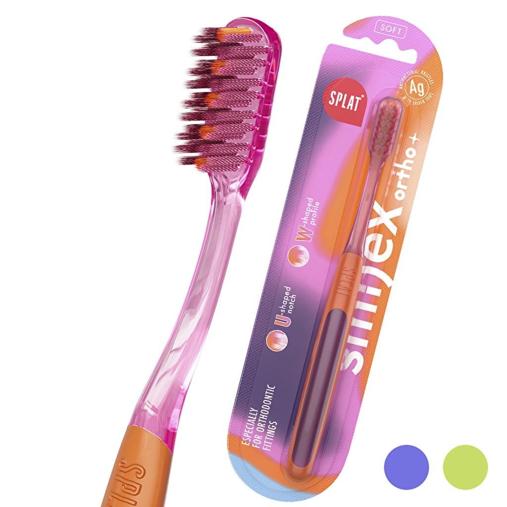 Splat Smilex Ortho+ Soft Orthodontic Toothbrush 1 Count