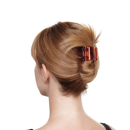 Linziclip Midi Pearl-Look White Hair Claw Clip for Secure Hold