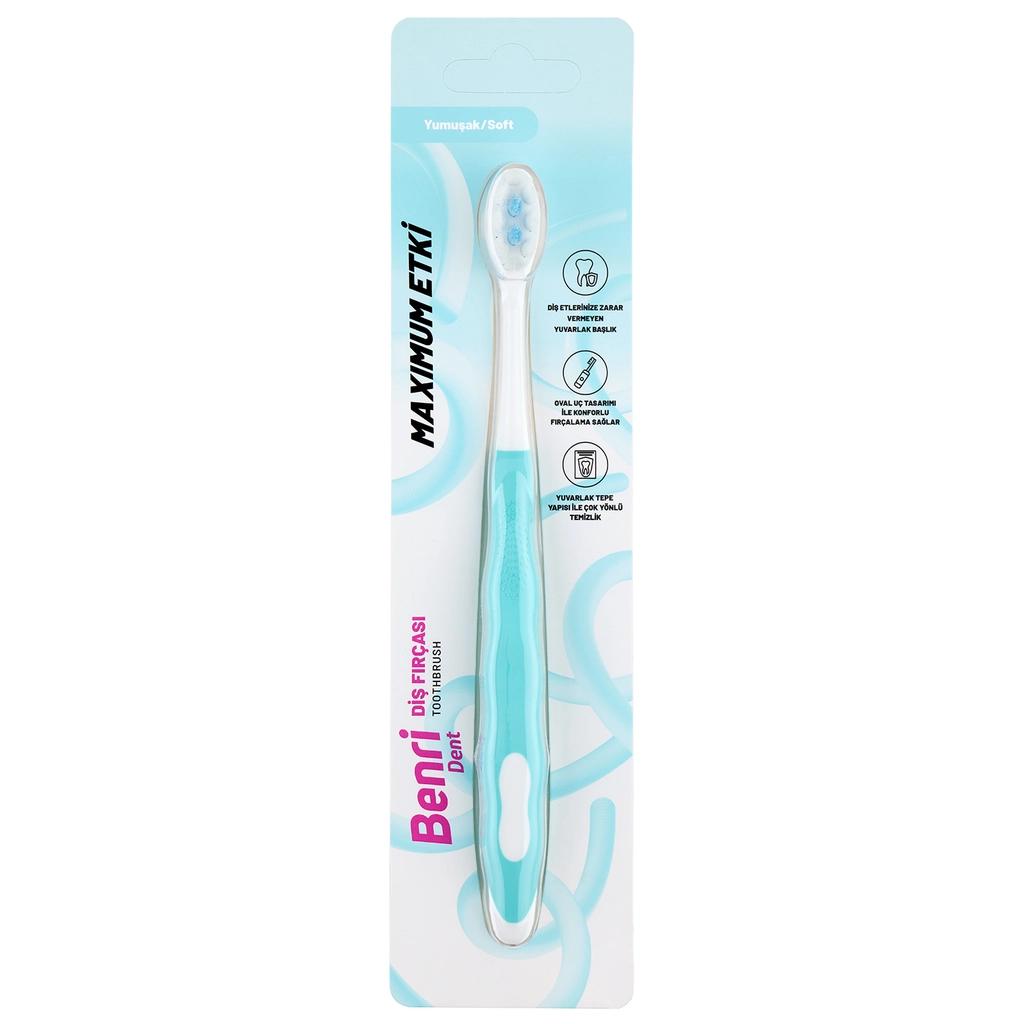 Benri Dent Soft Toothbrush Assorted 1 Count