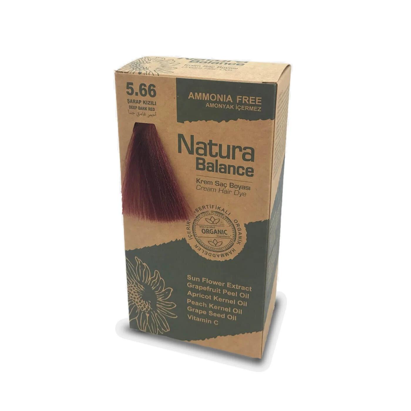 Natura Balance Cream Hair Color in Wine Red 566 1 Pack