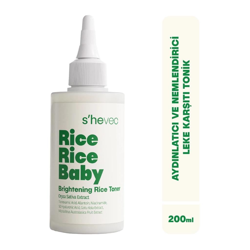 She Vec Rice Rice Baby Brightening & Hydrating Toner 200 ml
