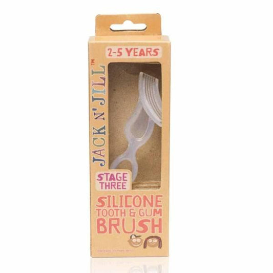 Jack and Jill Silicone Tooth and Gum Brush - Dual-Sided Brush for Infant Oral Care
