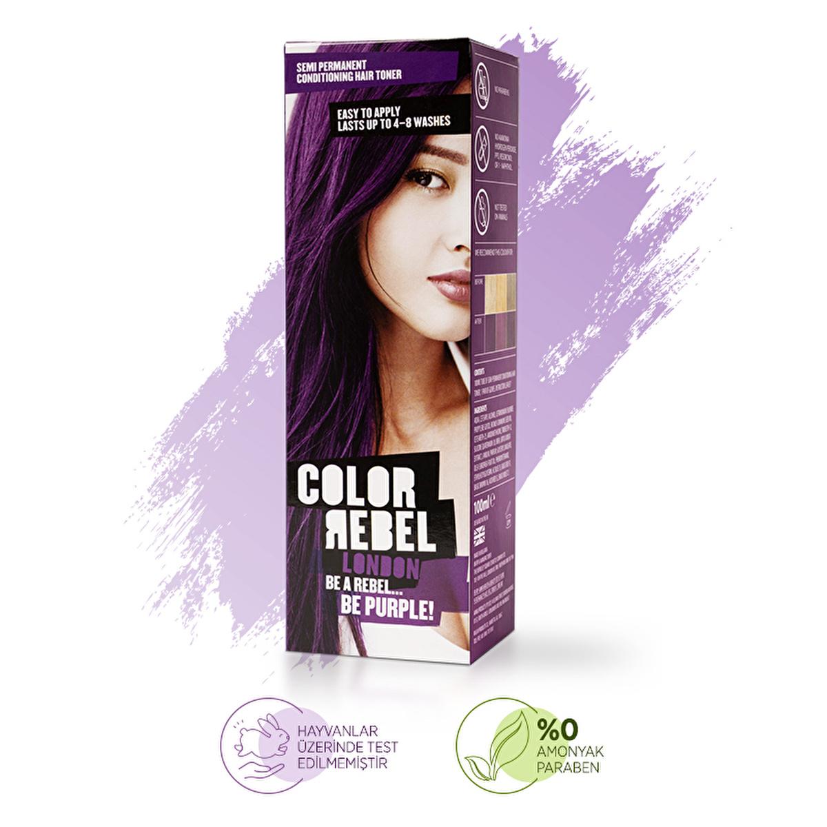 Color Rebel London Semi-Permanent Hair Dye - Paraben-Free, Ammonia-Free, Cruelty-Free Hair Color for Sensitive Scalps