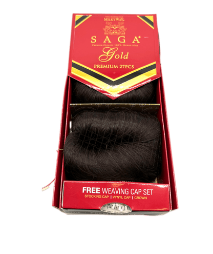 Milky Way Saga Gold Premium 27 Pcs Hair Extensions - Choose Color