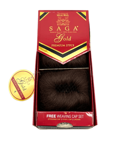 Milky Way Saga Gold Premium 27 Pcs Hair Extensions - Choose Color