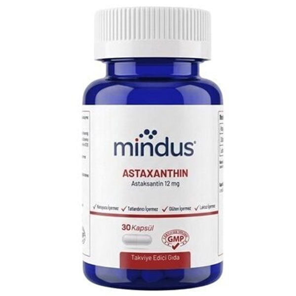 Mindus Astaxanthin Antioxidant Supplement 30 Capsules