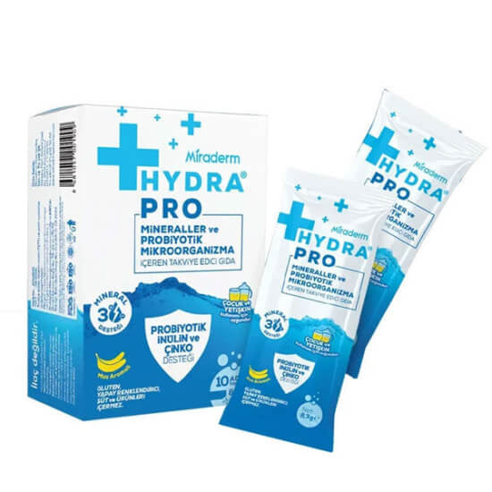 Miraderm Hydra Pro Mineral & Probiotic Supplement 10 Sachets