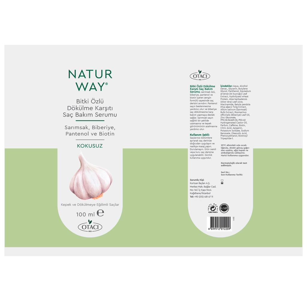 Otaci Naturway Garlic Hair Serum for Thinning Hair 100 ml