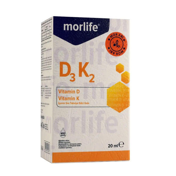 Morlife D3K2 Vitamin Drops for Daily Wellness 20 ml