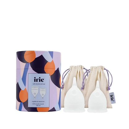 irie Transparent Menstrual Cup Set Small & Regular