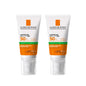 La Roche-Posay Anthelios UVMune400 SPF 50+ Oil Control Sunscreen - 2 x 50ml - UVA/UVB Protection for Oily, Acne-Prone Skin