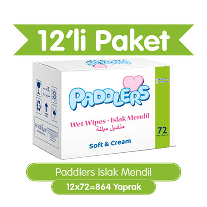 Paddlers Baby Wipes: Gentle, Hypoallergenic Infant Wipes for Sensitive Skin - Bulk 864 Count Pack