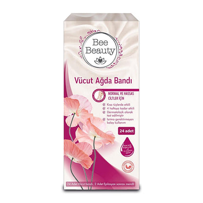 Bee Beauty Body Wax Strips for Smooth Skin 24-Count