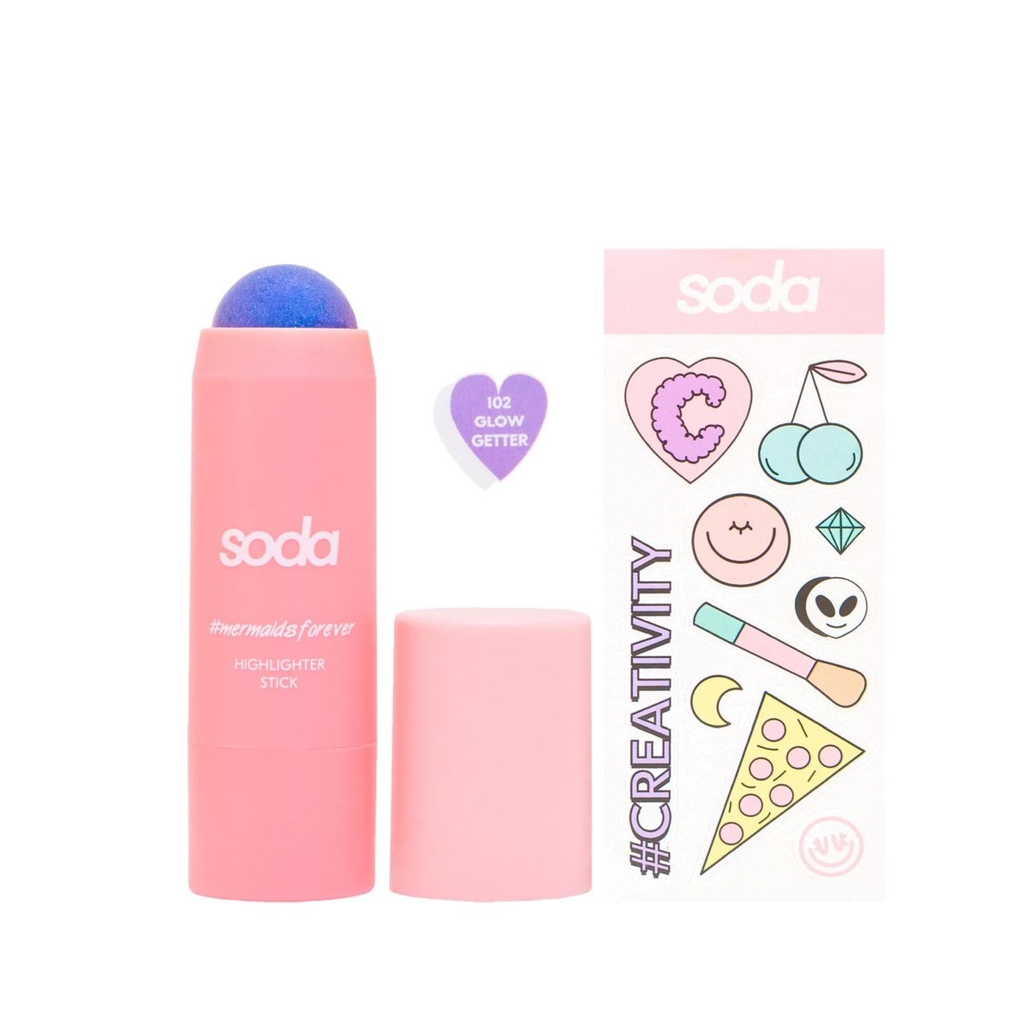Soda Highlighter Stick 102 - Vibrant 27.9g Art Supply for Artists & Crafters