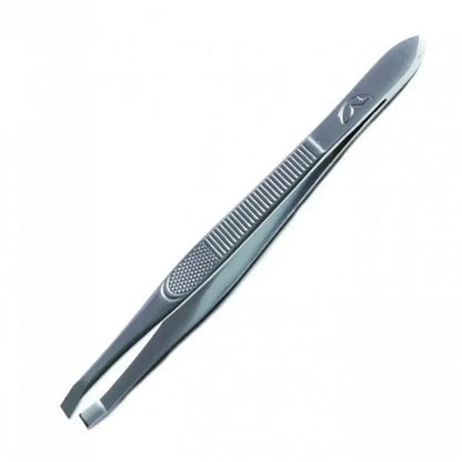 Nascita Flat Tip Matte Tweezers with Storage Case