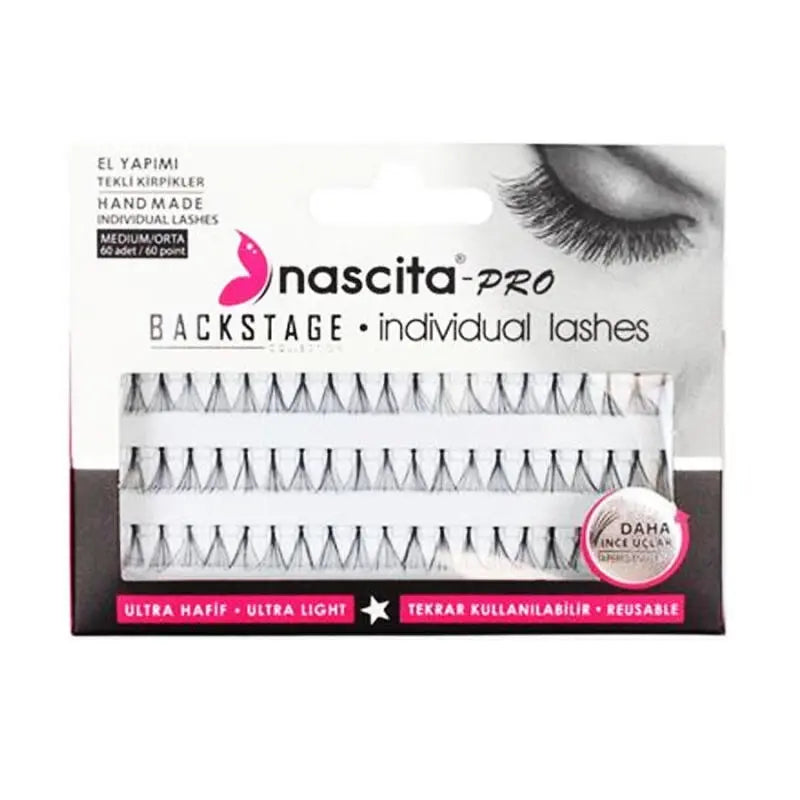 Nascita Pro Backstage Medium Individual False Lashes 60 Count