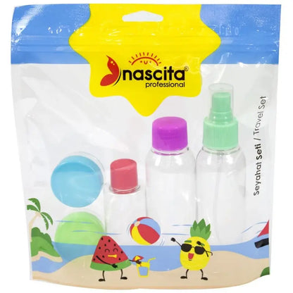 Nascita 5-Piece Travel Bottle Set No: 18 for Toiletries