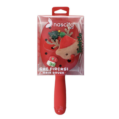 Nascita Twistlo Holiday Hair Brush in Red 75