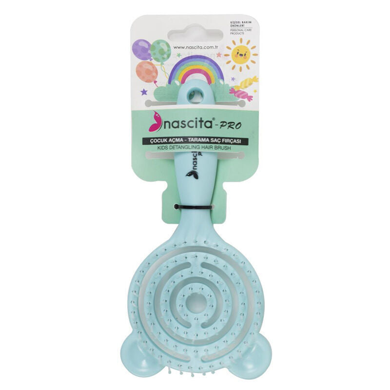 Nascita 3D Kids Detangling Hair Brush Turquoise