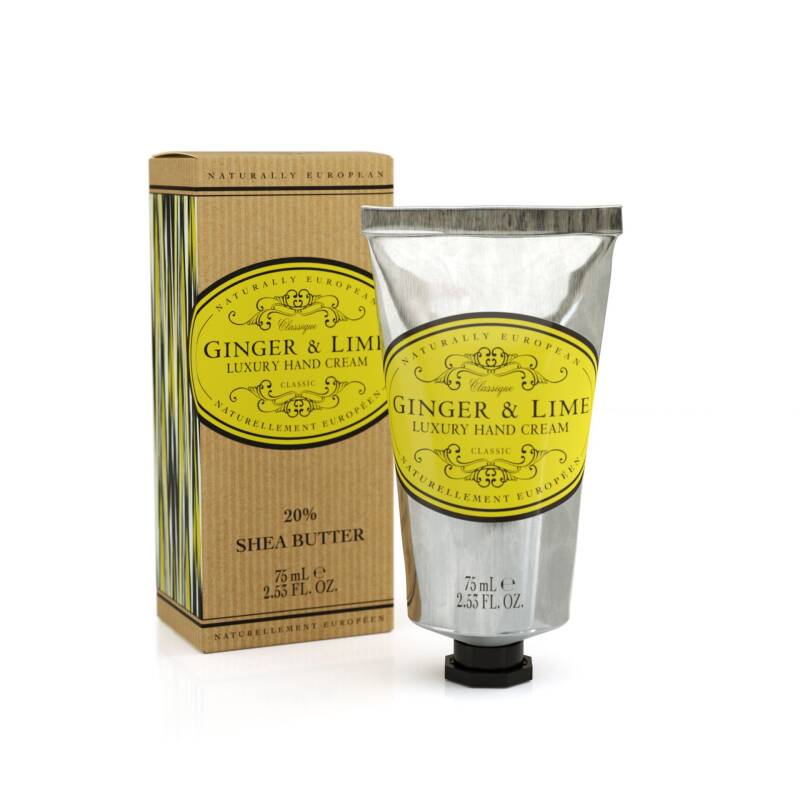Naturally European Ginger & Lime Hand Cream with Shea Butter 75ml