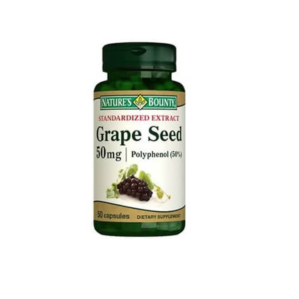 Nature's Bounty Grape Seed 50 mg 50 Capsules