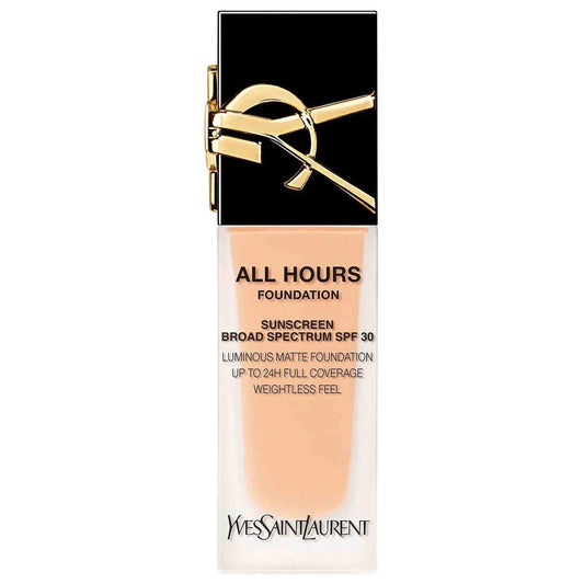 All Hours Luminous Natural Matte Foundation 24H Longwear SPF 30 with Hyaluronic Acid - Long-Lasting Liquid Foundation for Flawless Coverage