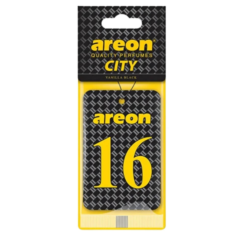 Areon City 16 Vanilla Black Long-Lasting Car Air Freshener