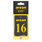 Areon City 16 Vanilla Black Long-Lasting Car Air Freshener