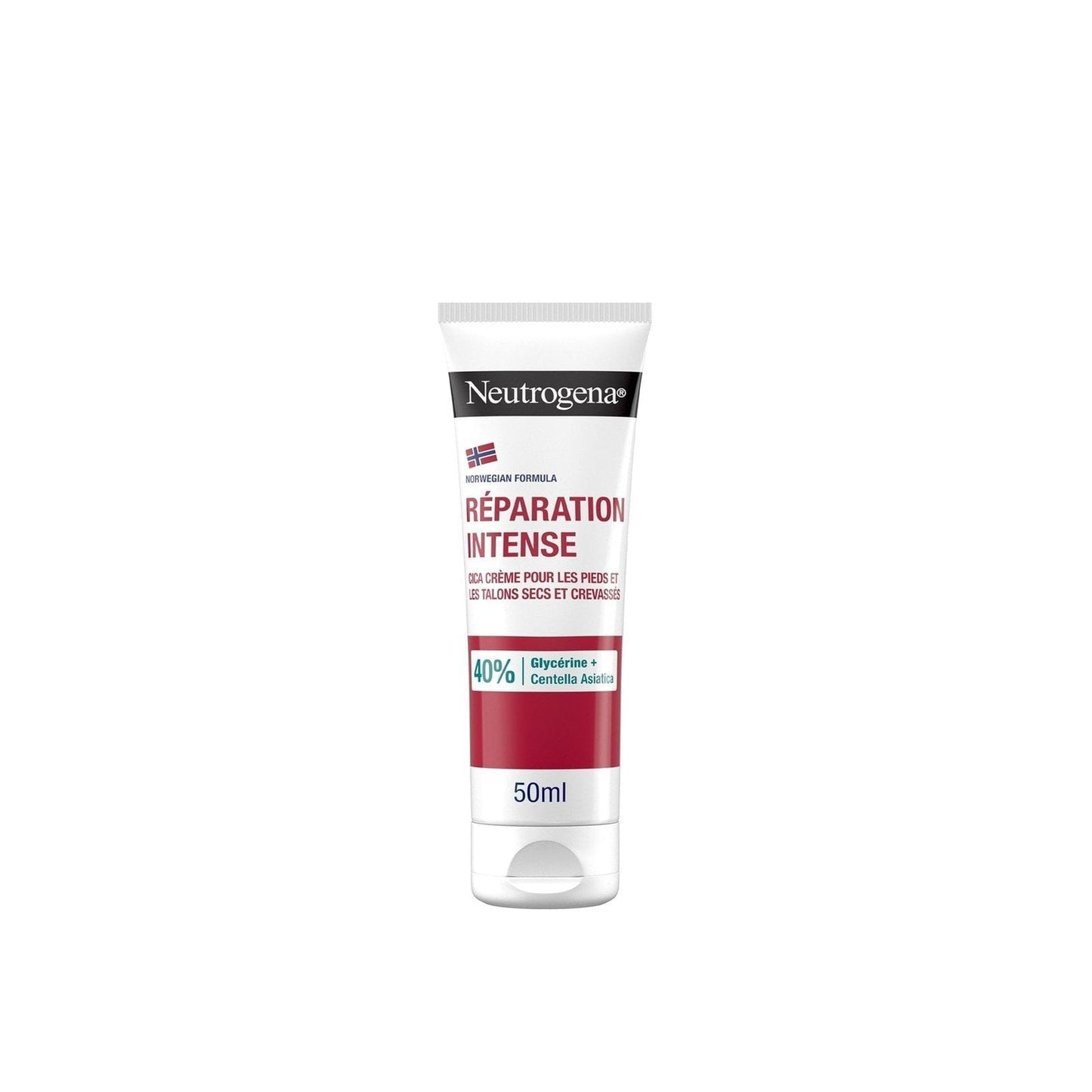 Neutrogena Foot Care Cream for Cracked Heels - 50ml, Intensely Moisturizing & Repairing Cream for Dry Heels