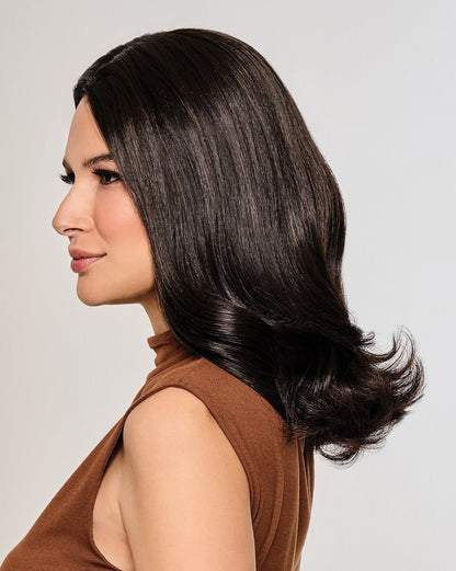 VIP Extensions On Key 16" Hair Topper R3HH Dark Brown Top Piece