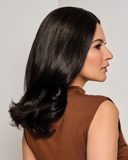 VIP Extensions On Key 16" Hair Topper R3HH Dark Brown Top Piece