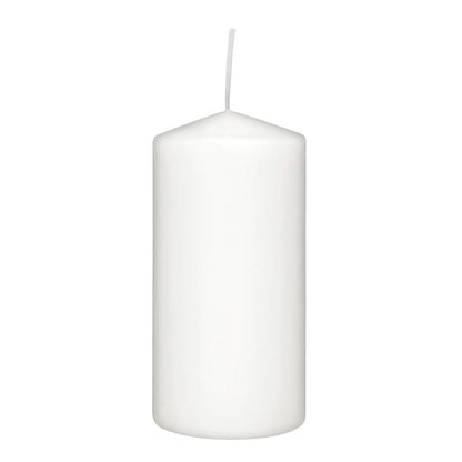 Rubin Licht White Pillar Candle for Home Decor 120x60 mm