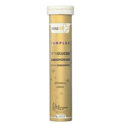 Nouplus Complex Effervescent Supplement with Elderberry 20 Tablets