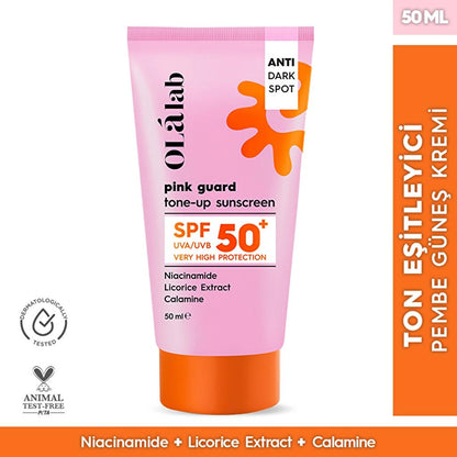 Olalab Brightening & Tone Evening SPF 50+ Pink Sunscreen 50 ml